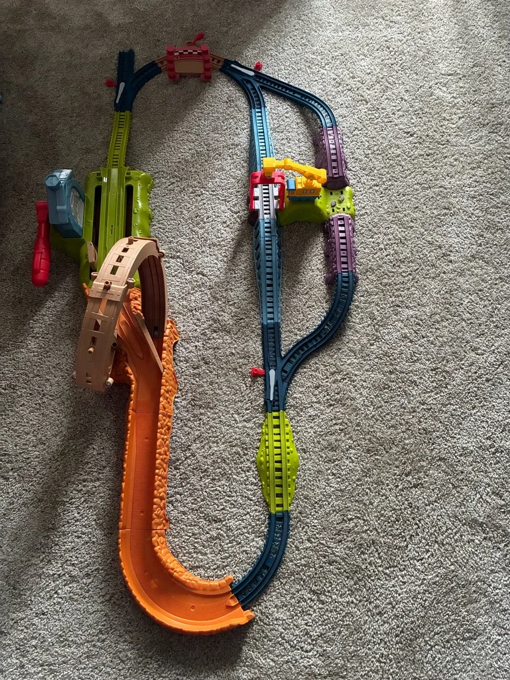 Fisher-Price Orange, Blue and Green Adventure Train Track Set
